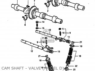 CAM SHAFT - VALVE (MODEL D) - GS1100E 1982 (Z) USA (E03)