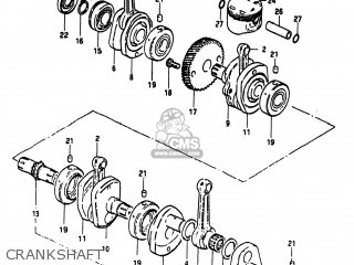 CRANKSHAFT - GS1100E 1982 (Z) USA (E03)