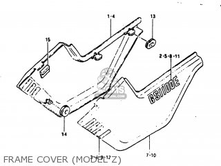 FRAME COVER (MODEL Z) - GS1100E 1982 (Z) USA (E03)