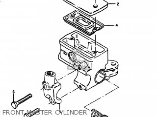 FRONT MASTER CYLINDER - GS1100E 1982 (Z) USA (E03)