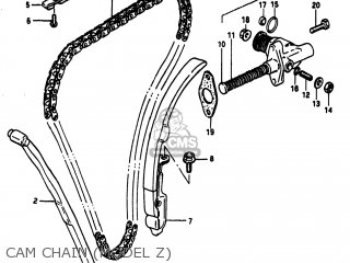 Suzuki GS1100E 1983 (D) USA (E03) parts lists and schematics