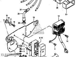 Suzuki GS1100E 1983 (D) USA (E03) parts lists and schematics