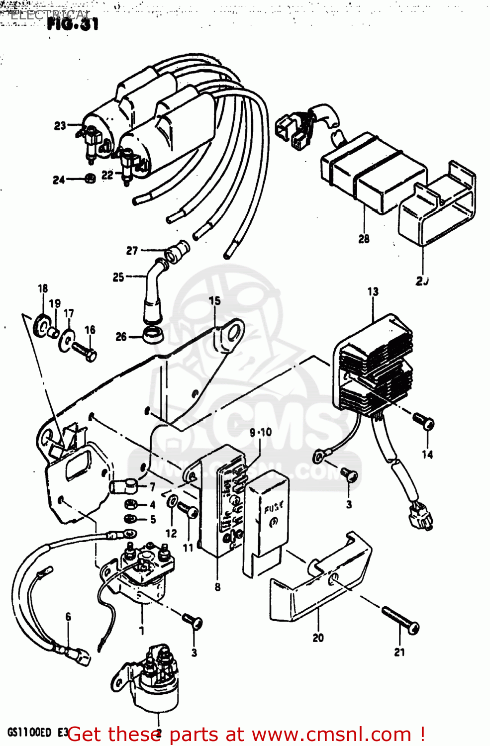 ELECTRICAL GS1100E 1983 (D) USA (E03)