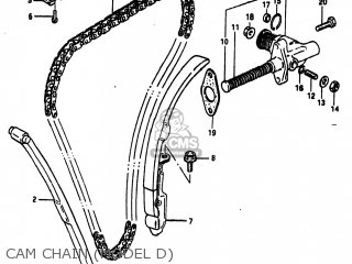 CAM CHAIN (MODEL D) - GS1100E 1983 (D) USA (E03)