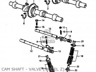CAM SHAFT - VALVE (MODEL Z) - GS1100E 1983 (D) USA (E03)