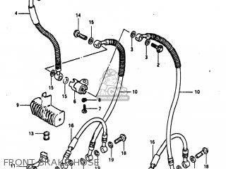 FRONT BRAKE HOSE - GS1100E 1983 (D) USA (E03)