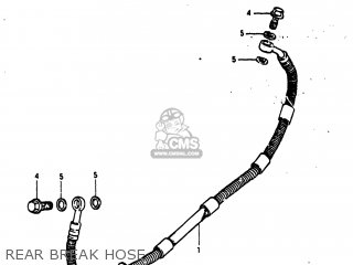 REAR BREAK HOSE - GS1100E 1983 (D) USA (E03)