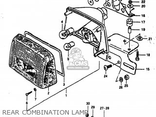 REAR COMBINATION LAMP - GS1100E 1983 (D) USA (E03)
