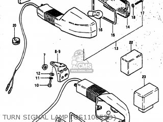 TURN SIGNAL LAMP (GS1100ESD) - GS1100E 1983 (D) USA (E03)