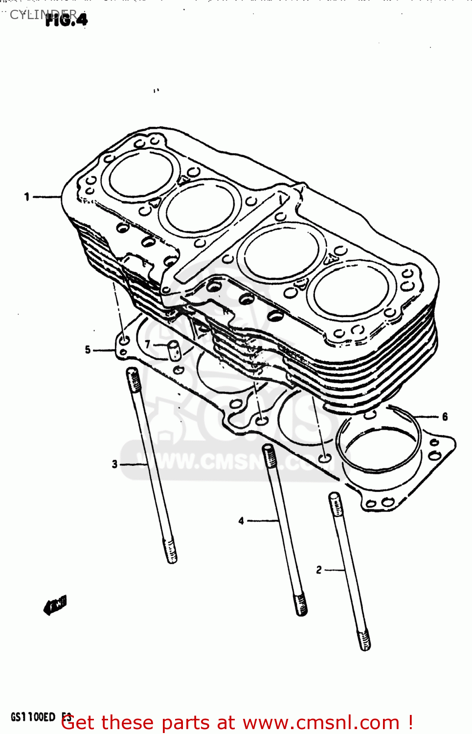 CYLINDER GS1100ES 1982 (Z) USA (E03)