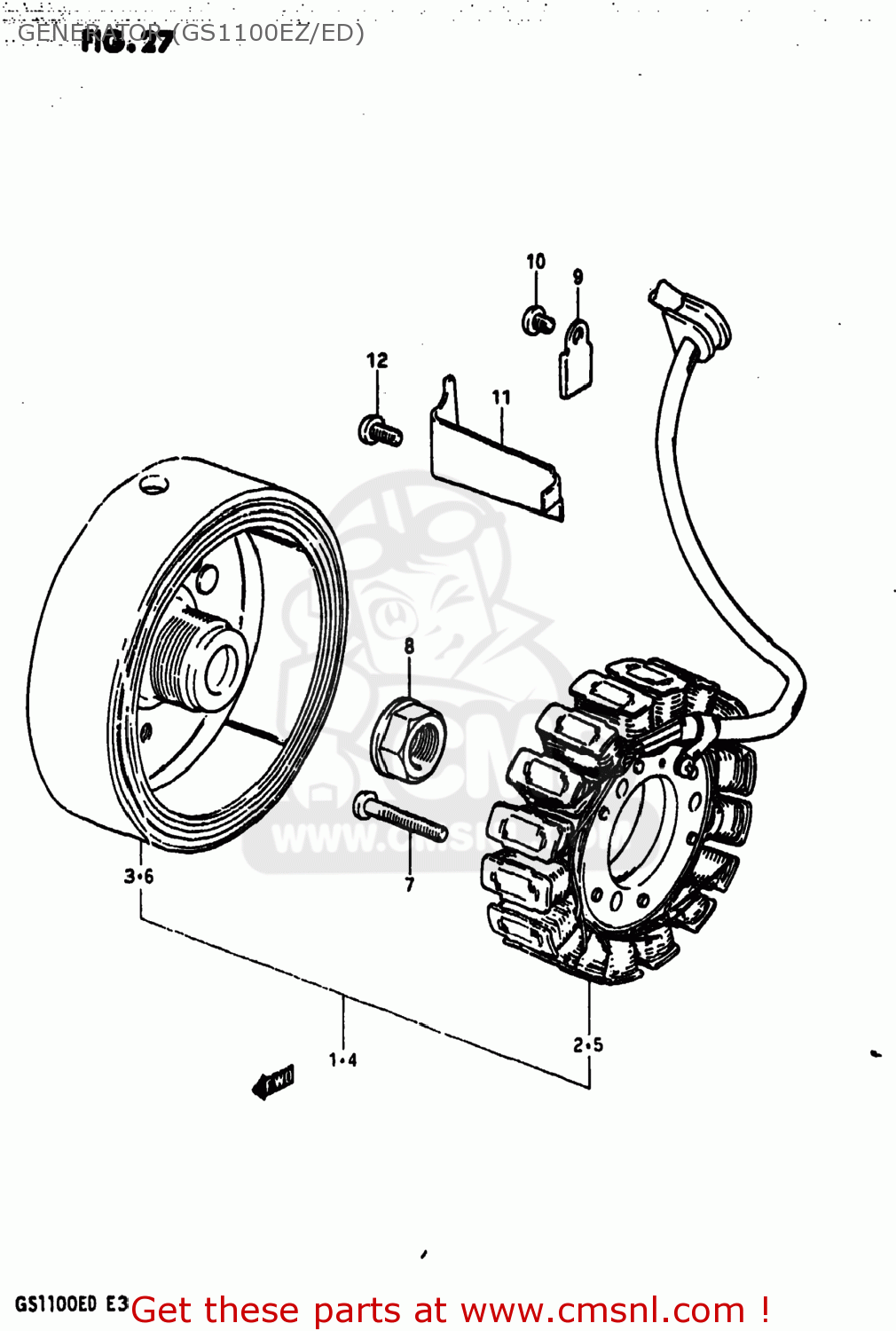 GENERATOR (GS1100EZ/ED) GS1100ES 1982 (Z) USA (E03)