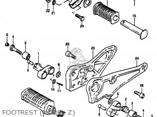FOOTREST (MODEL Z) - GS1100ES 1982 (Z) USA (E03)