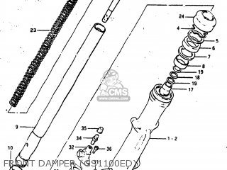 FRONT DAMPER (GS1100ED) - GS1100ES 1982 (Z) USA (E03)