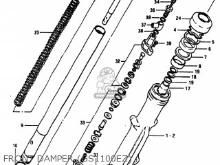 FRONT DAMPER (GS1100EZ) - GS1100ES 1982 (Z) USA (E03)