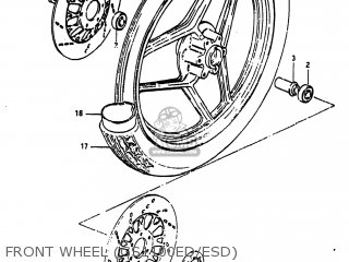 FRONT WHEEL (GS1100ED/ESD) - GS1100ES 1982 (Z) USA (E03)