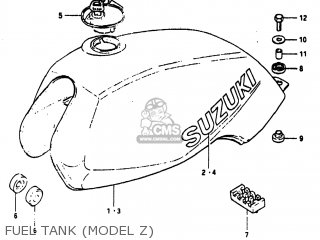 FUEL TANK (MODEL Z) - GS1100ES 1982 (Z) USA (E03)