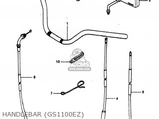 HANDLEBAR (GS1100EZ) - GS1100ES 1982 (Z) USA (E03)