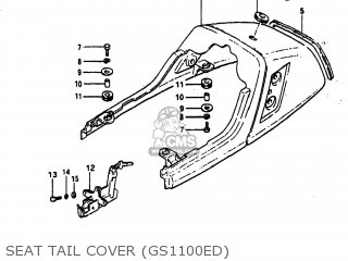 SEAT TAIL COVER (GS1100ED) - GS1100ES 1982 (Z) USA (E03)