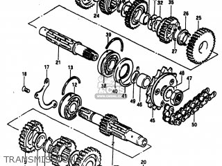 TRANSMISSION - GS1100ES 1982 (Z) USA (E03)