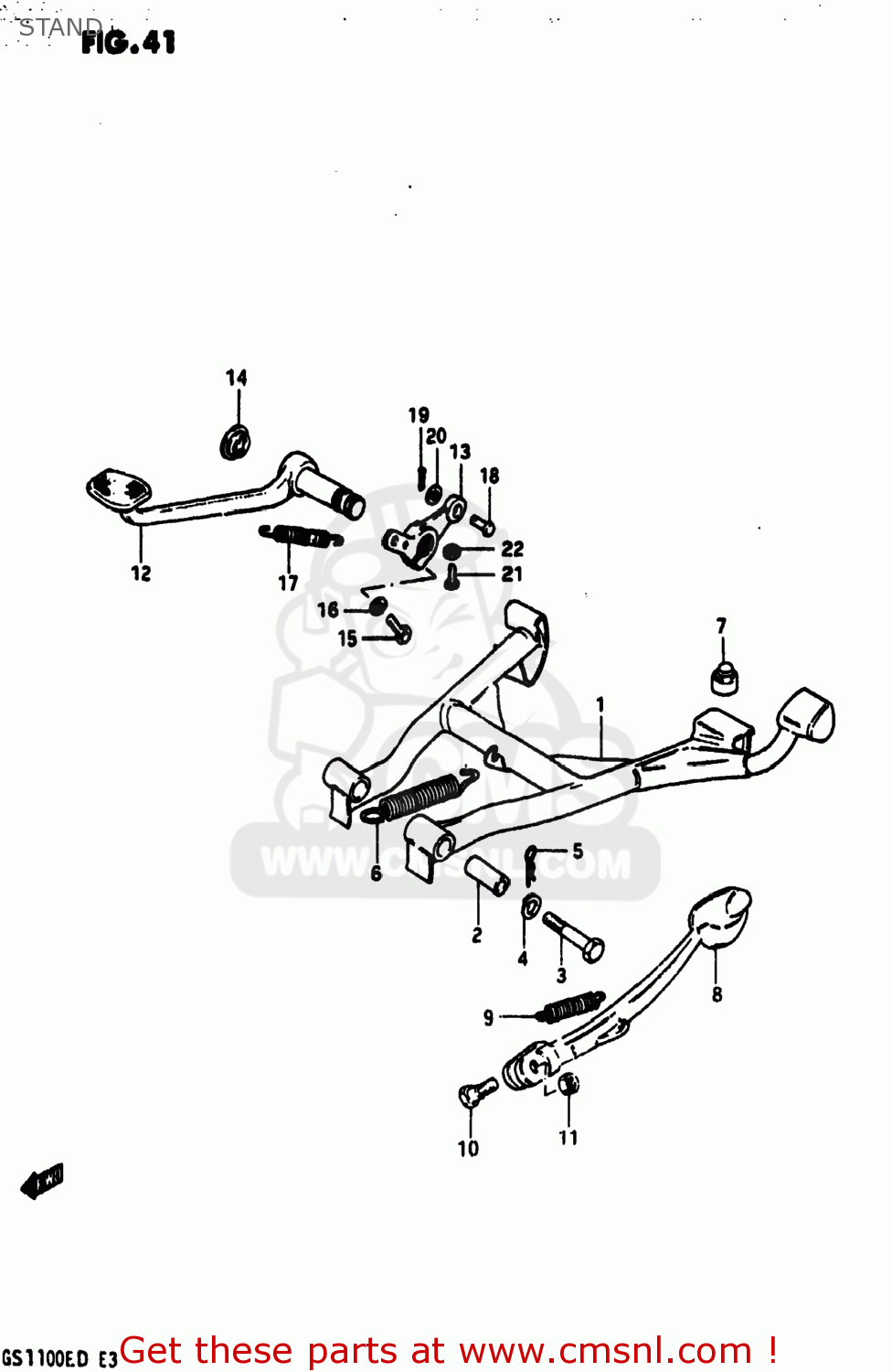 STAND GS1100ES 1983 (D) USA (E03)