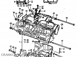 CRANKCASE (MODEL Z) - GS1100ES 1983 (D) USA (E03)