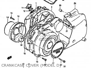CRANKCASE COVER (MODEL D) - GS1100ES 1983 (D) USA (E03)