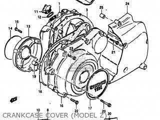 CRANKCASE COVER (MODEL Z) - GS1100ES 1983 (D) USA (E03)