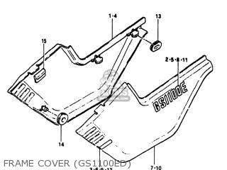 FRAME COVER (GS1100ED) - GS1100ES 1983 (D) USA (E03)