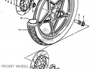FRONT WHEEL (GS1100EZ) - GS1100ES 1983 (D) USA (E03)