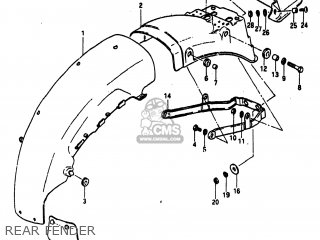 REAR FENDER - GS1100ES 1983 (D) USA (E03)