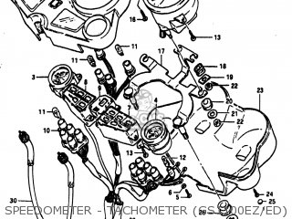 SPEEDOMETER - TACHOMETER (GS1100EZ/ED) - GS1100ES 1983 (D) USA (E03)