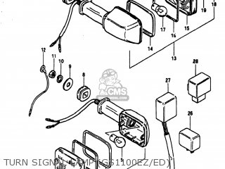 TURN SIGNAL LAMP (GS1100EZ/ED) - GS1100ES 1983 (D) USA (E03)