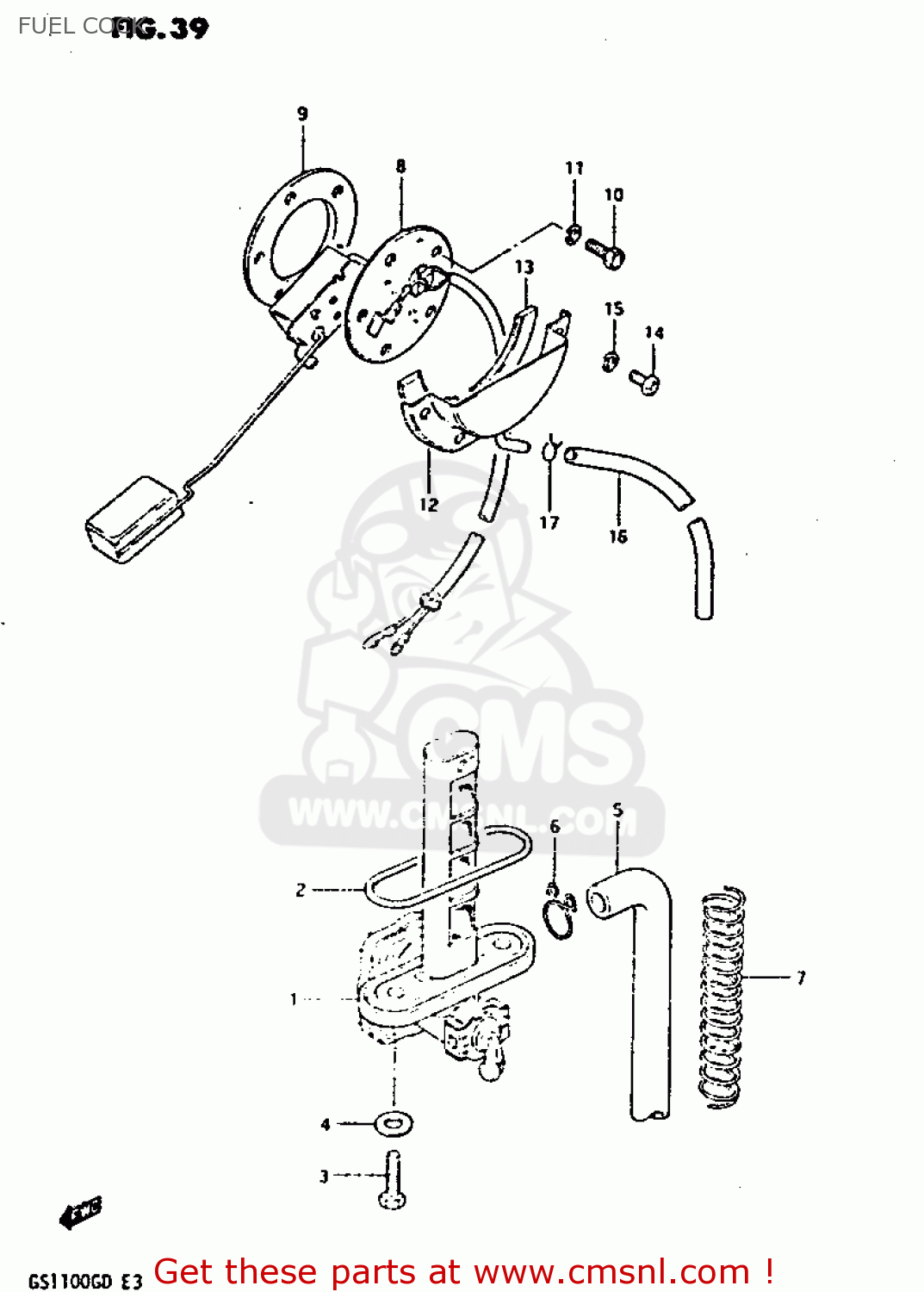 FUEL COCK GS1100G 1982 (Z) GENERAL EXPORT (E01)