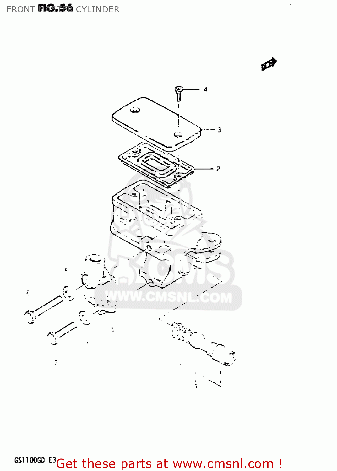 FRONT MASTER CYLINDER GS1100G 1982 (Z) GENERAL EXPORT (E01)