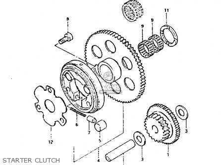 STARTER CLUTCH - GS1100G 1982 (Z) GENERAL EXPORT (E01)