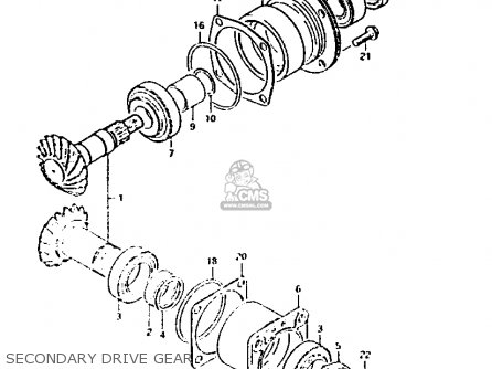 SECONDARY DRIVE GEAR - GS1100G 1982 (Z) GENERAL EXPORT (E01)