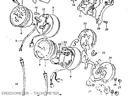 SPEEDOMETER - TACHOMETER - GS1100G 1982 (Z) GENERAL EXPORT (E01)