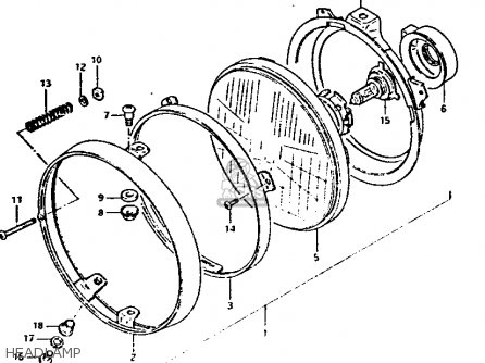 HEADLAMP - GS1100G 1982 (Z) GENERAL EXPORT (E01)