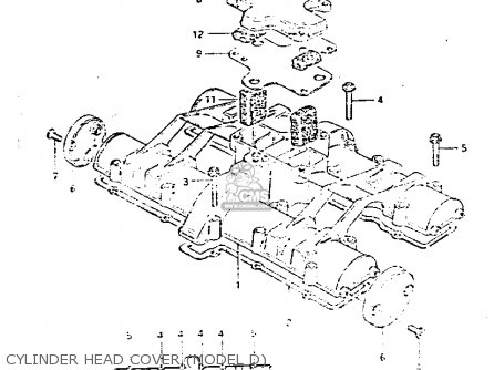 CYLINDER HEAD COVER (MODEL D) - GS1100G 1982 (Z) GENERAL EXPORT (E01)