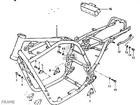 FRAME - GS1100G 1982 (Z) GENERAL EXPORT (E01)