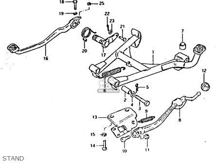 STAND - GS1100G 1982 (Z) GENERAL EXPORT (E01)