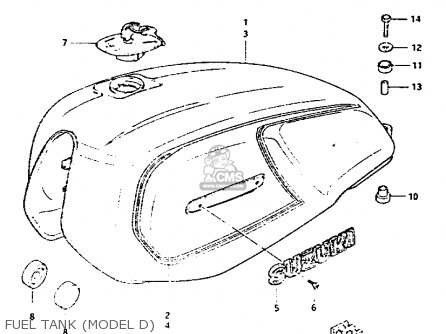 FUEL TANK (MODEL D) - GS1100G 1982 (Z) GENERAL EXPORT (E01)