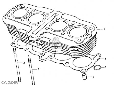 CYLINDER - GS1100G 1982 (Z) GENERAL EXPORT (E01)