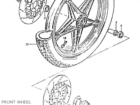 FRONT WHEEL - GS1100G 1982 (Z) GENERAL EXPORT (E01)