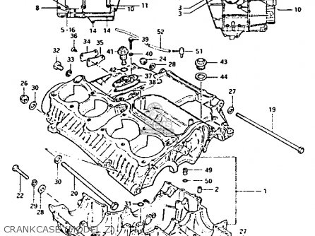 CRANKCASE (MODEL Z) - GS1100G 1982 (Z) GENERAL EXPORT (E01)