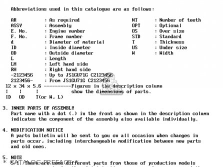 * CATALOG PREFACE * - GS1100G 1982 (Z) GENERAL EXPORT (E01)