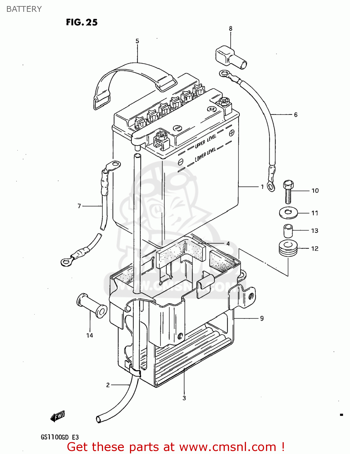 BATTERY GS1100G 1982 (Z) USA (E03)