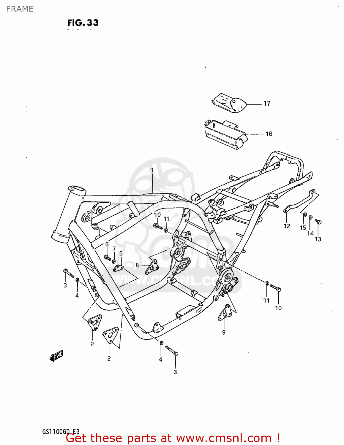 FRAME GS1100G 1982 (Z) USA (E03)