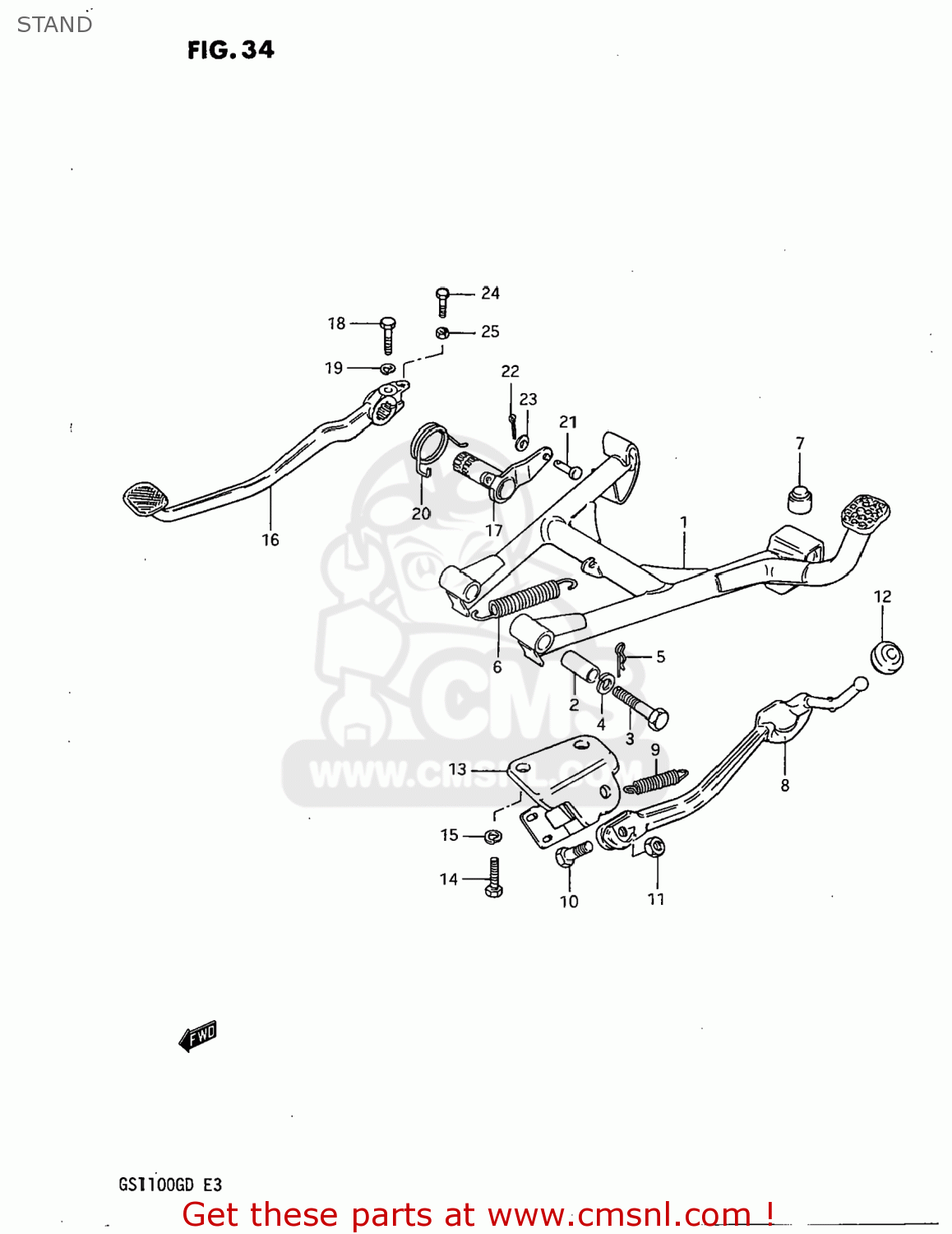 STAND GS1100G 1982 (Z) USA (E03)