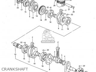 CRANKSHAFT - GS1100G 1982 (Z) USA (E03)